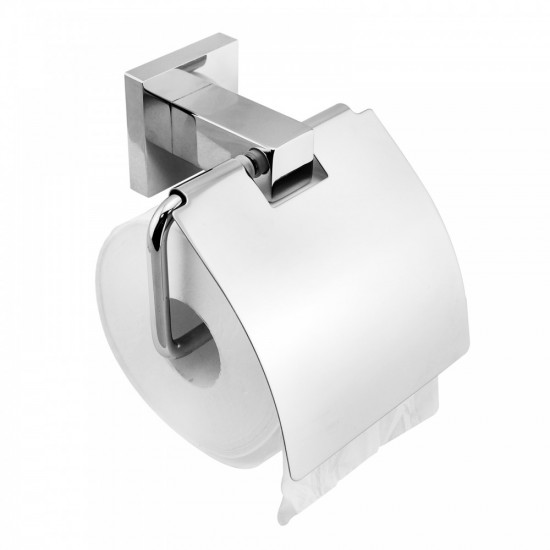 Ottimo Chrome Toilet Paper Roll Holder W/ Cover